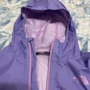 The North Face Kids Lavender Raincoat girl size 10/12